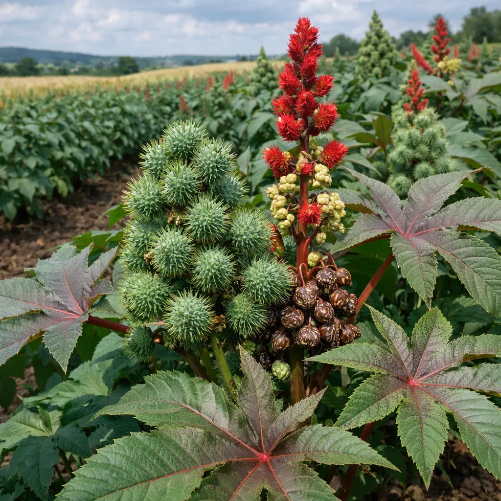 Rącznik pospolity – Ricinus communis (roślina oleista)