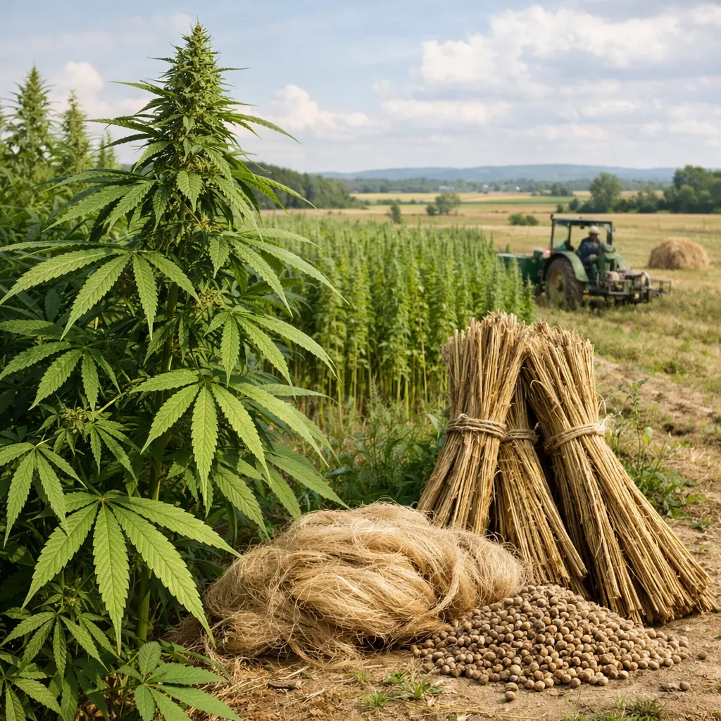 Konopie siewne – Cannabis sativa (roślina włóknista)