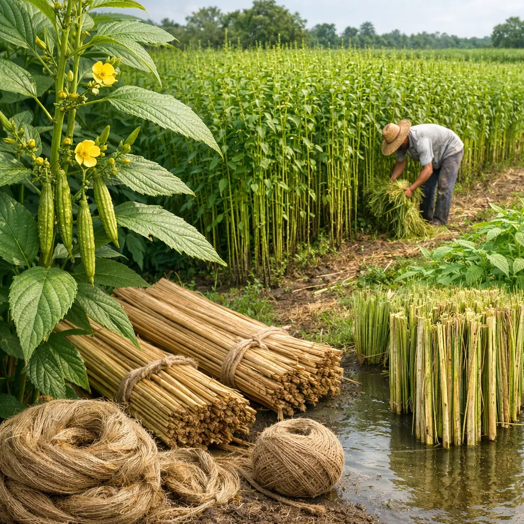 Juta – Corchorus olitorius (roślina włóknista)