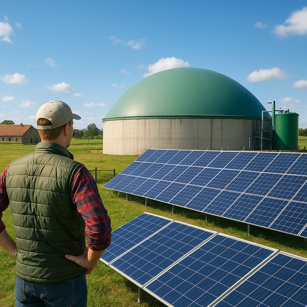 Wsparcie na inwestycje w OZE w gospodarstwie rolnym – fotowoltaika i biogazownie