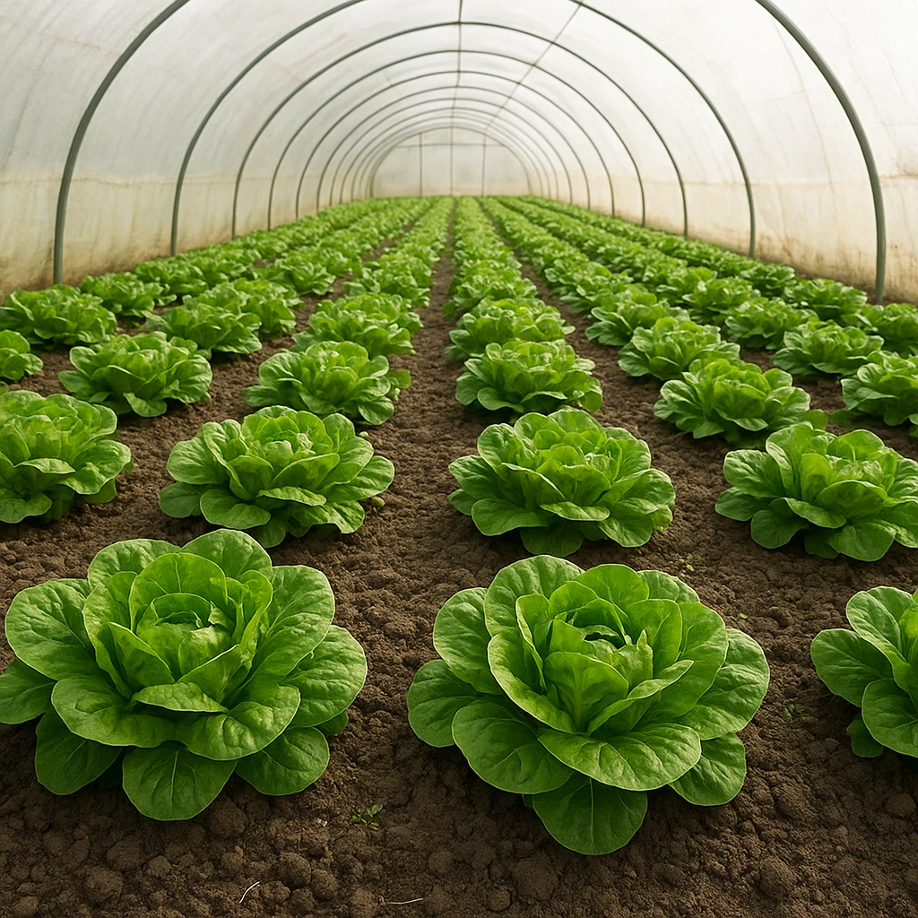 Wczesna uprawa sałaty masłowej w tunelach nieogrzewanych