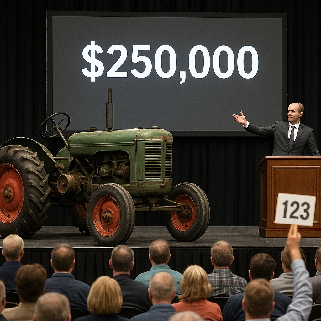 Rekordowa cena ciągnika zabytkowego na aukcji
