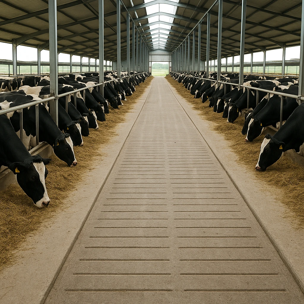 Korytarze spacerowe w oborze – szerokość i bezpieczeństwo