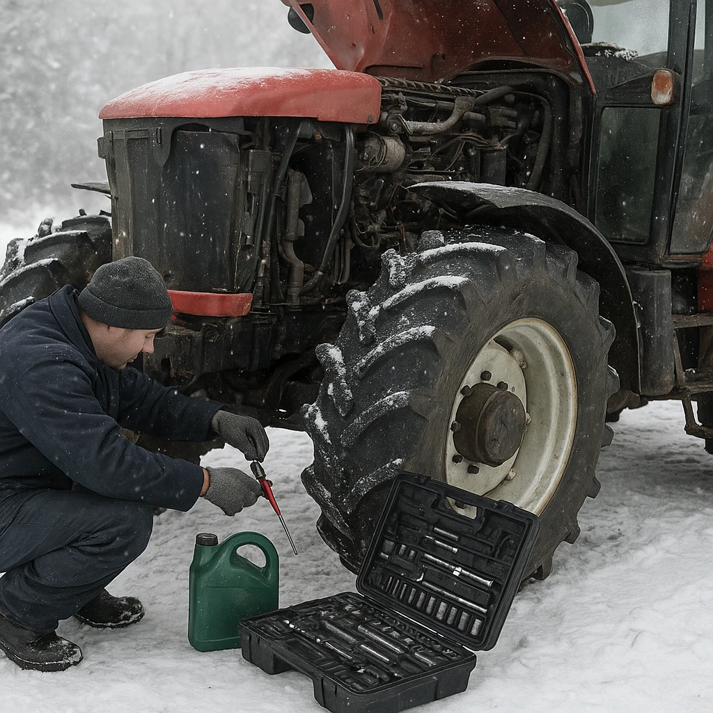 Serwisowanie maszyn rolniczych zimą – lista kontrolna