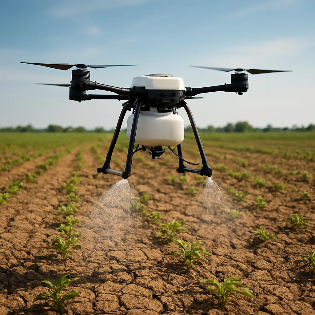 Jak drony pomagają w walce z suszą