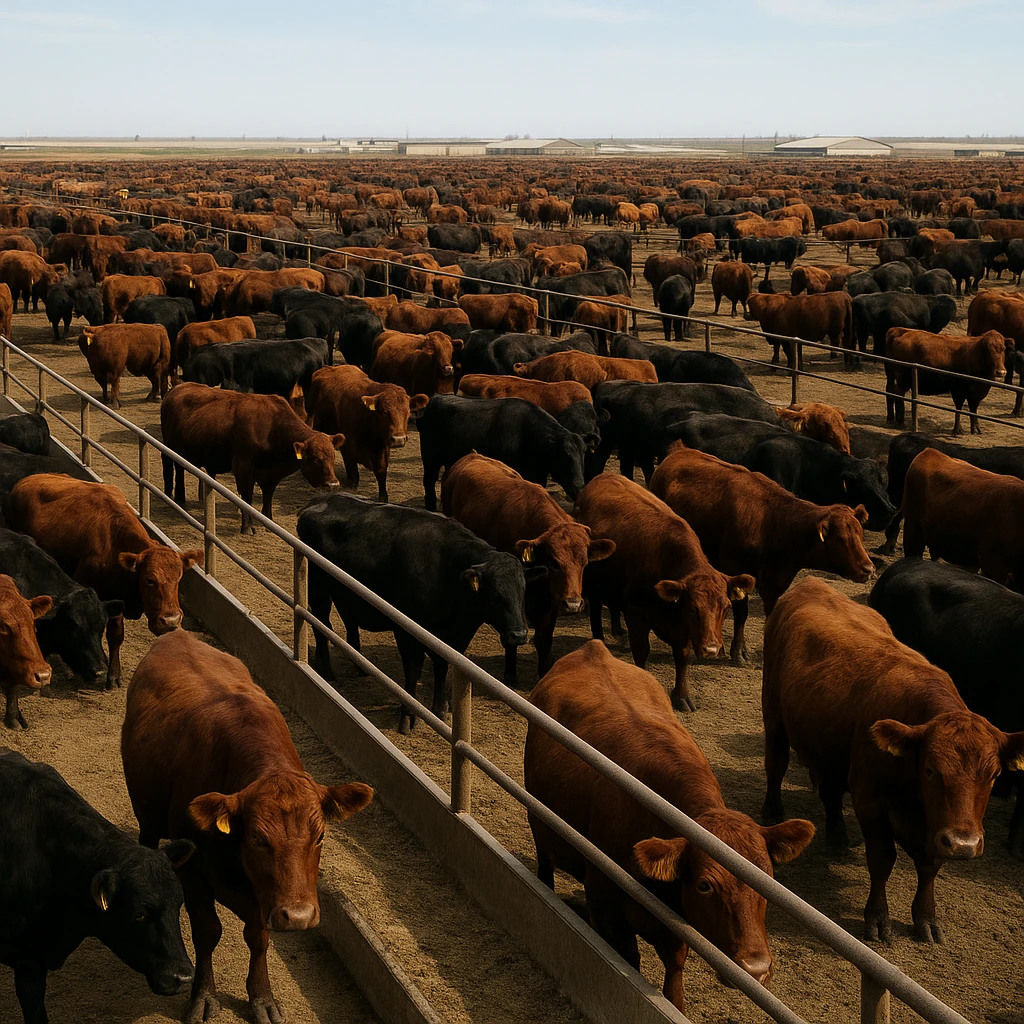 Największe farmy bydła mięsnego