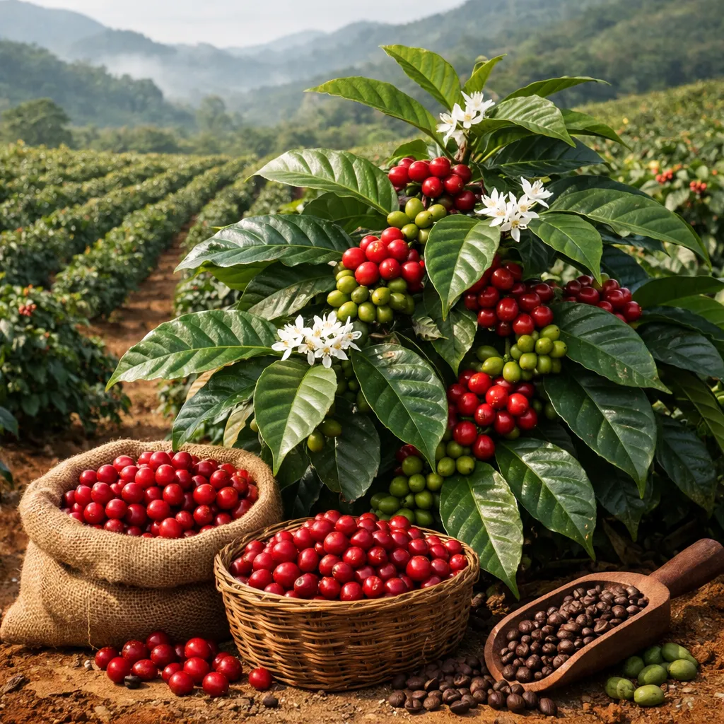 Kawa arabska – Coffea arabica (roślina przemysłowa)