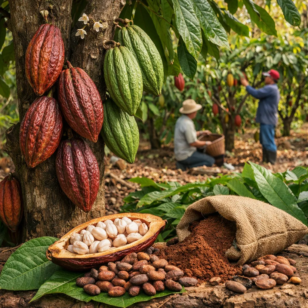 Kakaowiec właściwy – Theobroma cacao (roślina przemysłowa)