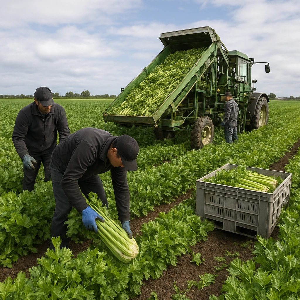 Produkcja selera naciowego w gospodarstwach towarowych