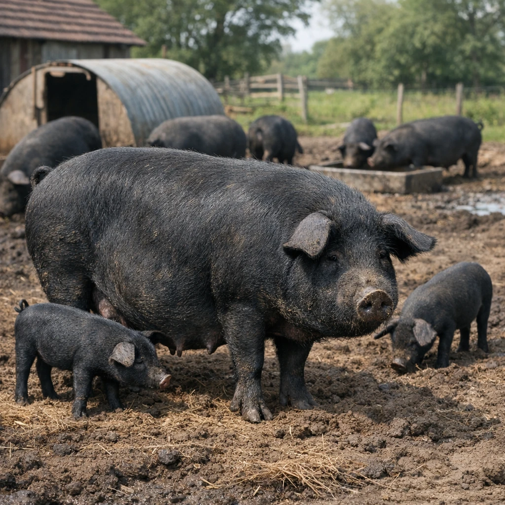 Black Slavonian – Sus scrofa domesticus – trzoda chlewna