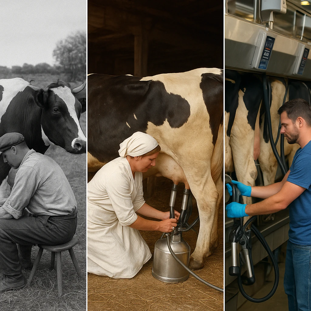 Jak zmieniała się produkcja mleka w XX wieku