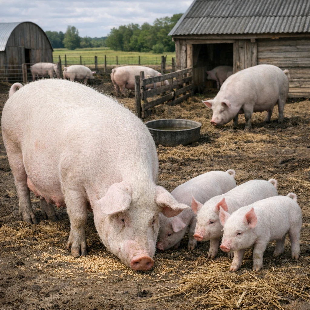 Lithuanian White – Sus scrofa domesticus – trzoda chlewna