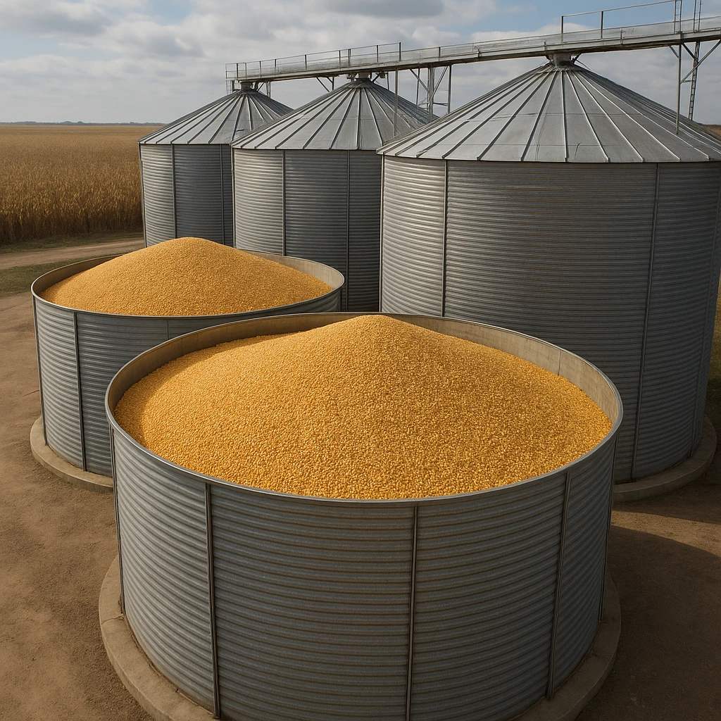 Magazynowanie kukurydzy w silosach płaskodennych