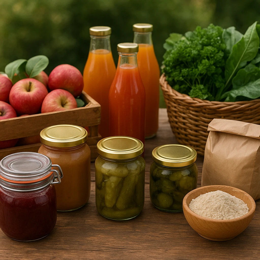 Przetwórstwo na małą skalę – soki, mąki, przetwory ekologiczne
