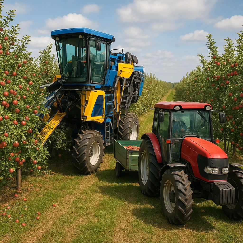 Mechanizacja zbiorów w nowoczesnym sadownictwie