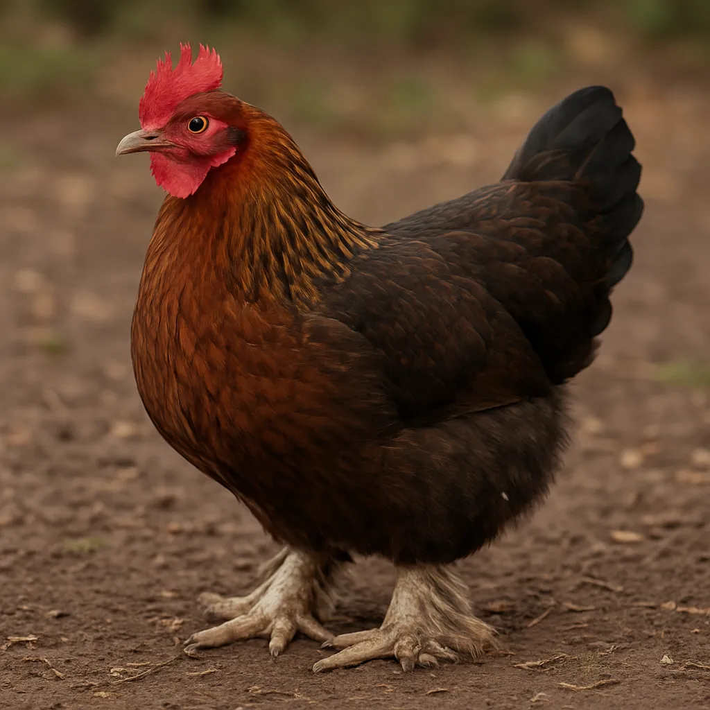 Booted Bantam – Gallus gallus domesticus – kura