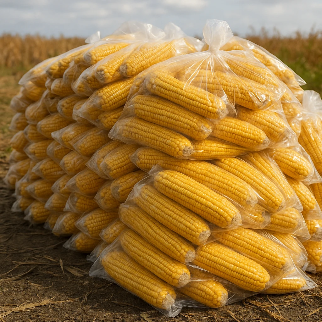 Przechowywanie kukurydzy w rękawach foliowych – praktyczny poradnik