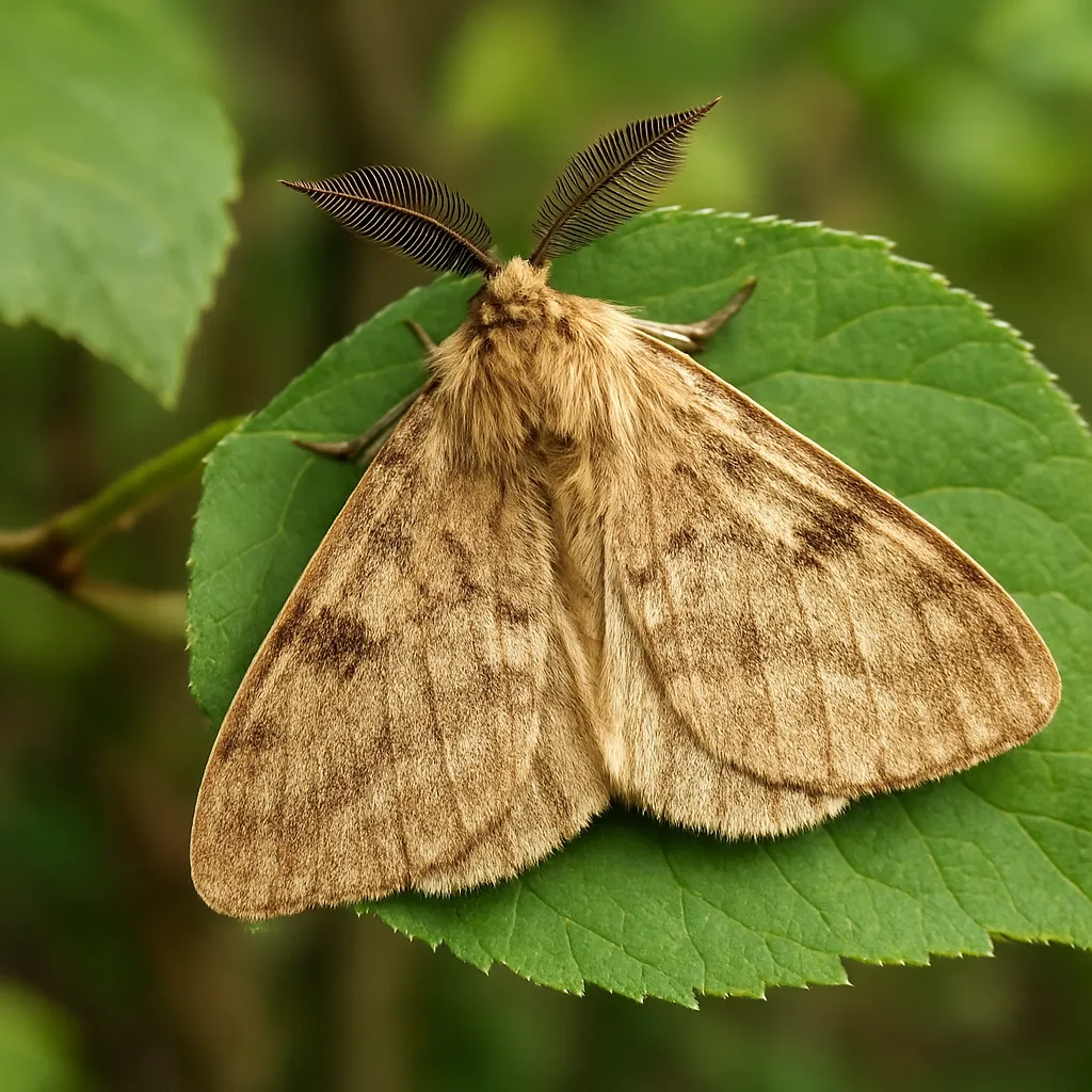 Brudnica mniszka – sady, lasy