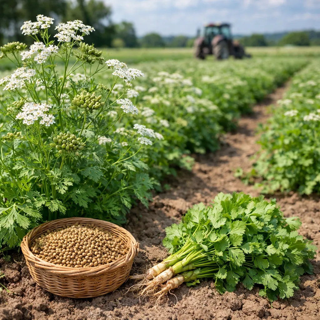 Kolendra siewna – Coriandrum sativum (roślina przyprawowa)