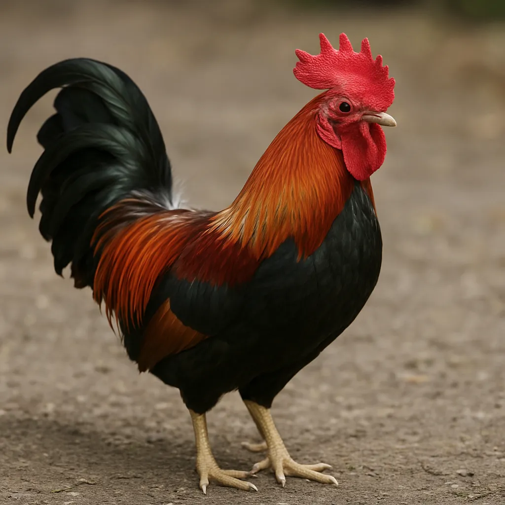 Rosecomb Bantam – Gallus gallus domesticus – kura