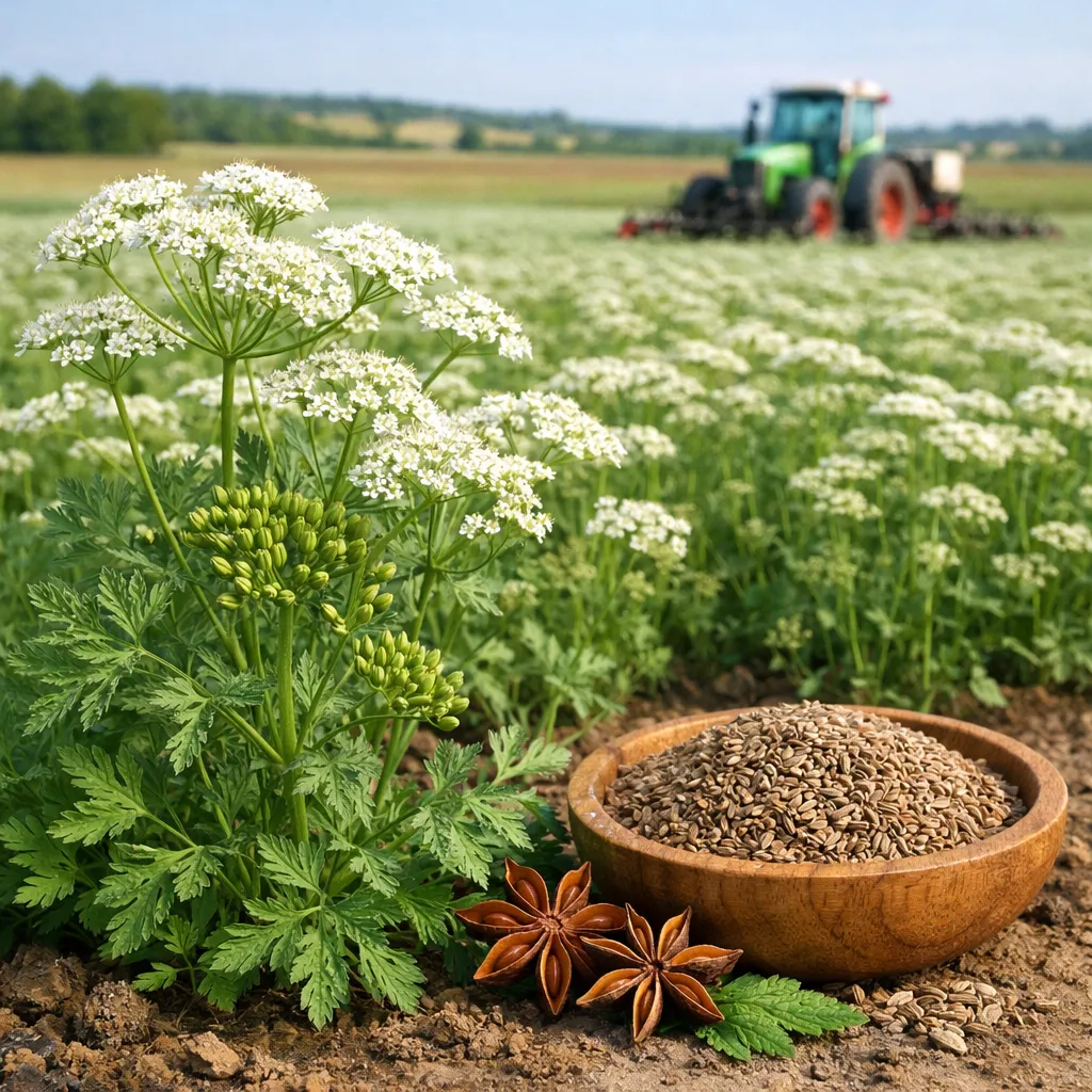 Anyż biedrzeniec – Pimpinella anisum (roślina przyprawowa)