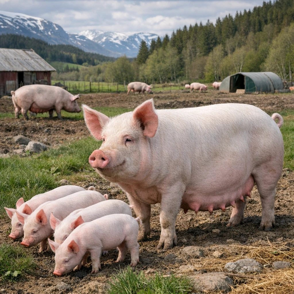 Norwegian Landrace – Sus scrofa domesticus – trzoda chlewna
