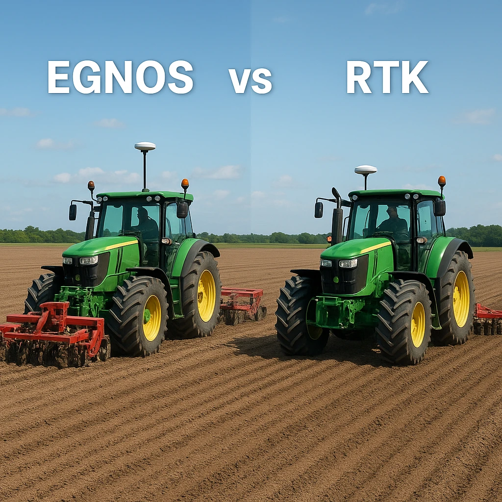 Porównanie systemów prowadzenia równoległego – EGNOS vs RTK
