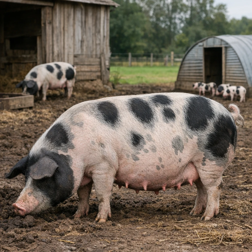 Bentheim Black Pied – Sus scrofa domesticus – trzoda chlewna