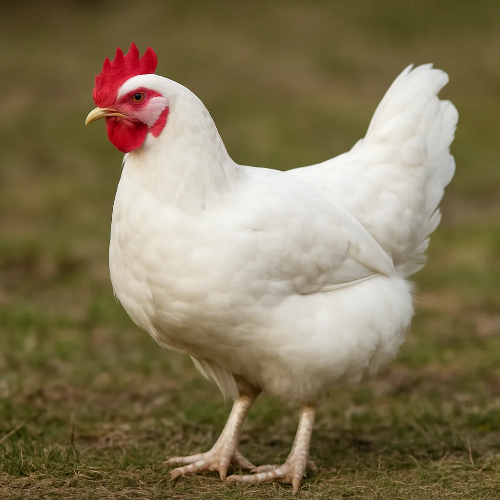 Bresse Gauloise Blanche – Gallus gallus domesticus – kura