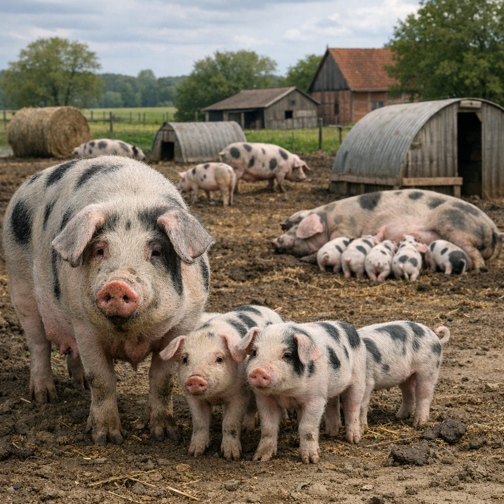Bunte Bentheimer – Sus scrofa domesticus – trzoda chlewna