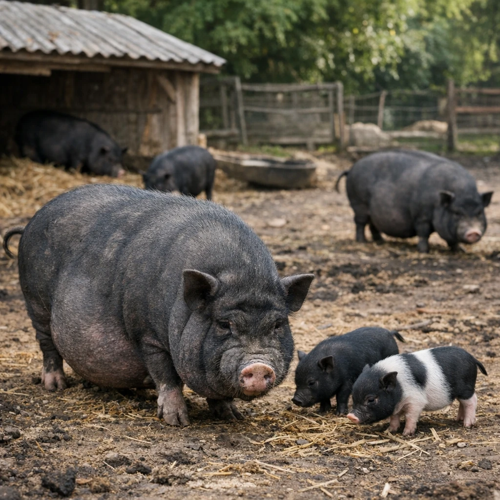 Vietnamese Pot-bellied – Sus scrofa domesticus – trzoda chlewna