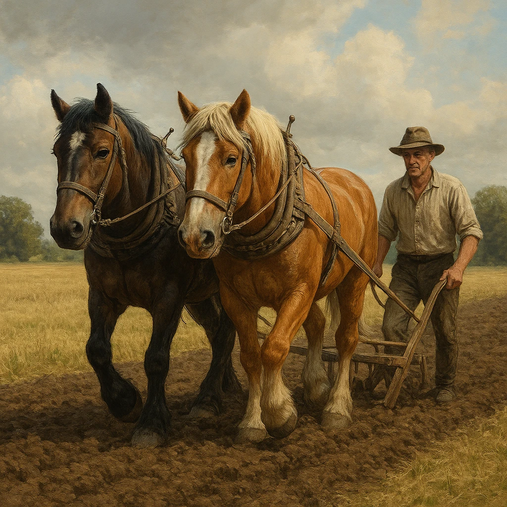 Historia hodowli koni roboczych