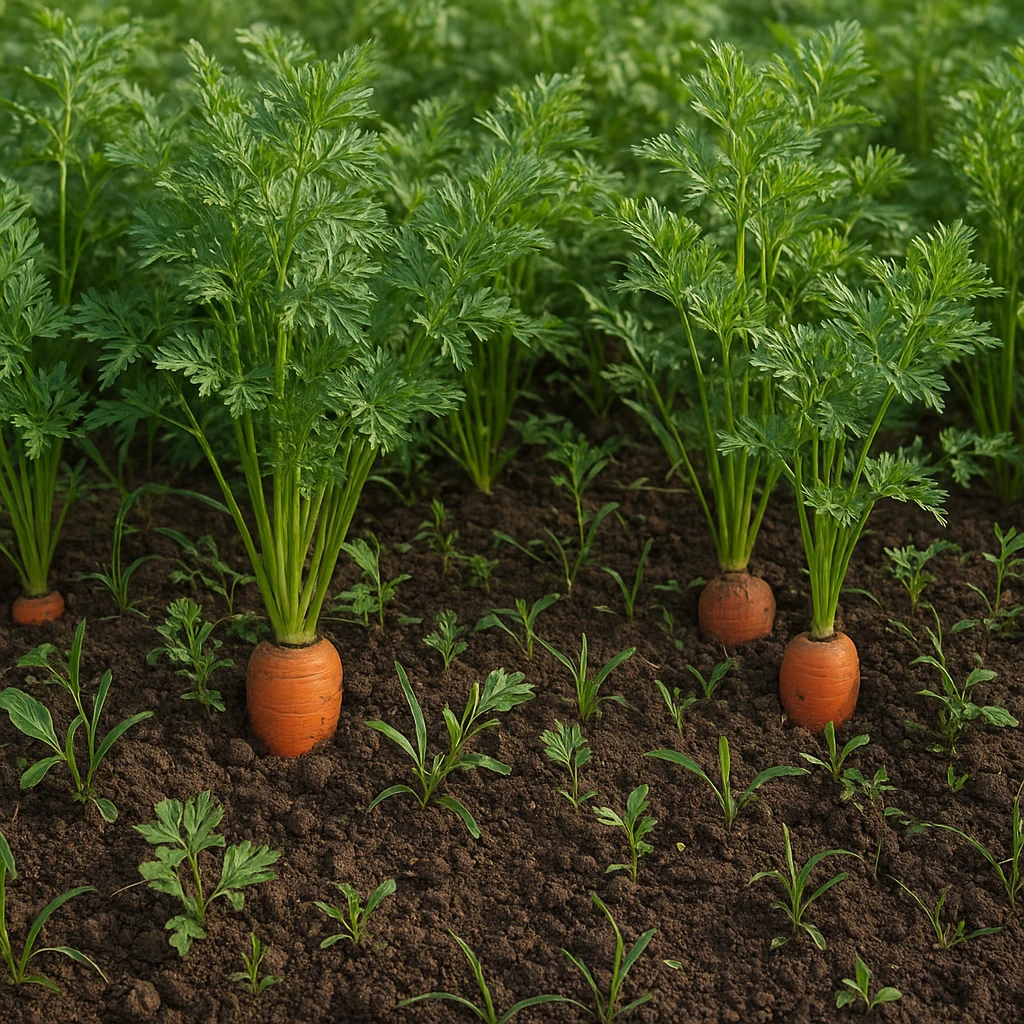 Jak ograniczyć presję chwastów w marchwi