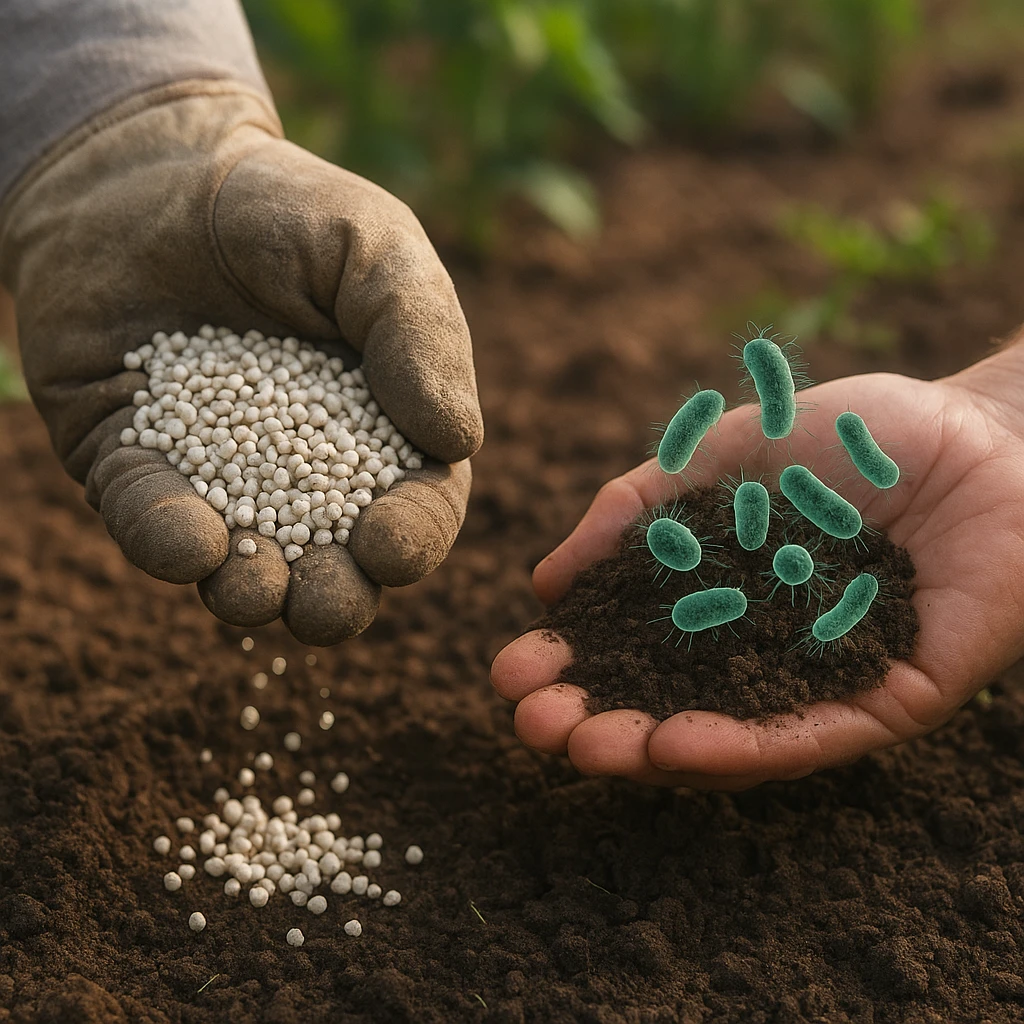 Czy warto stosować nawozy z dodatkiem bakterii glebowych?