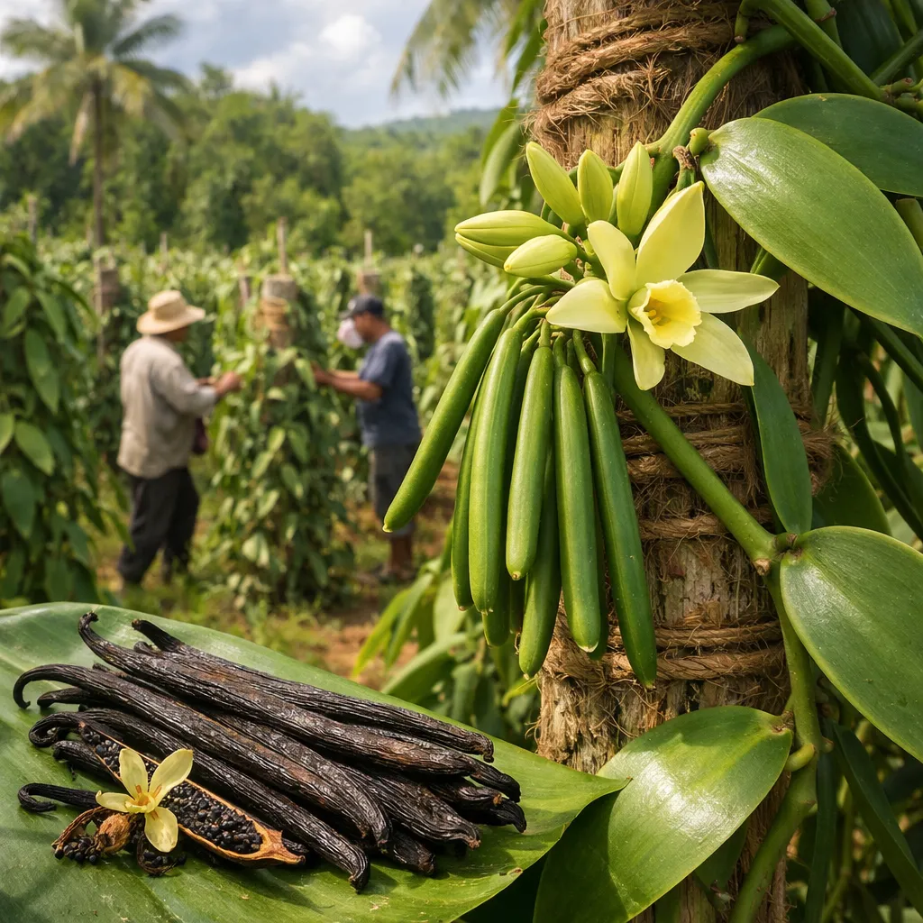 Wanilia płaskolistna – Vanilla planifolia (roślina przyprawowa)