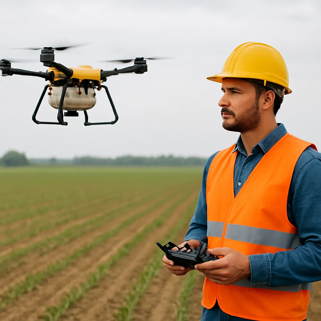 Bezpieczeństwo pracy z dronem rolniczym