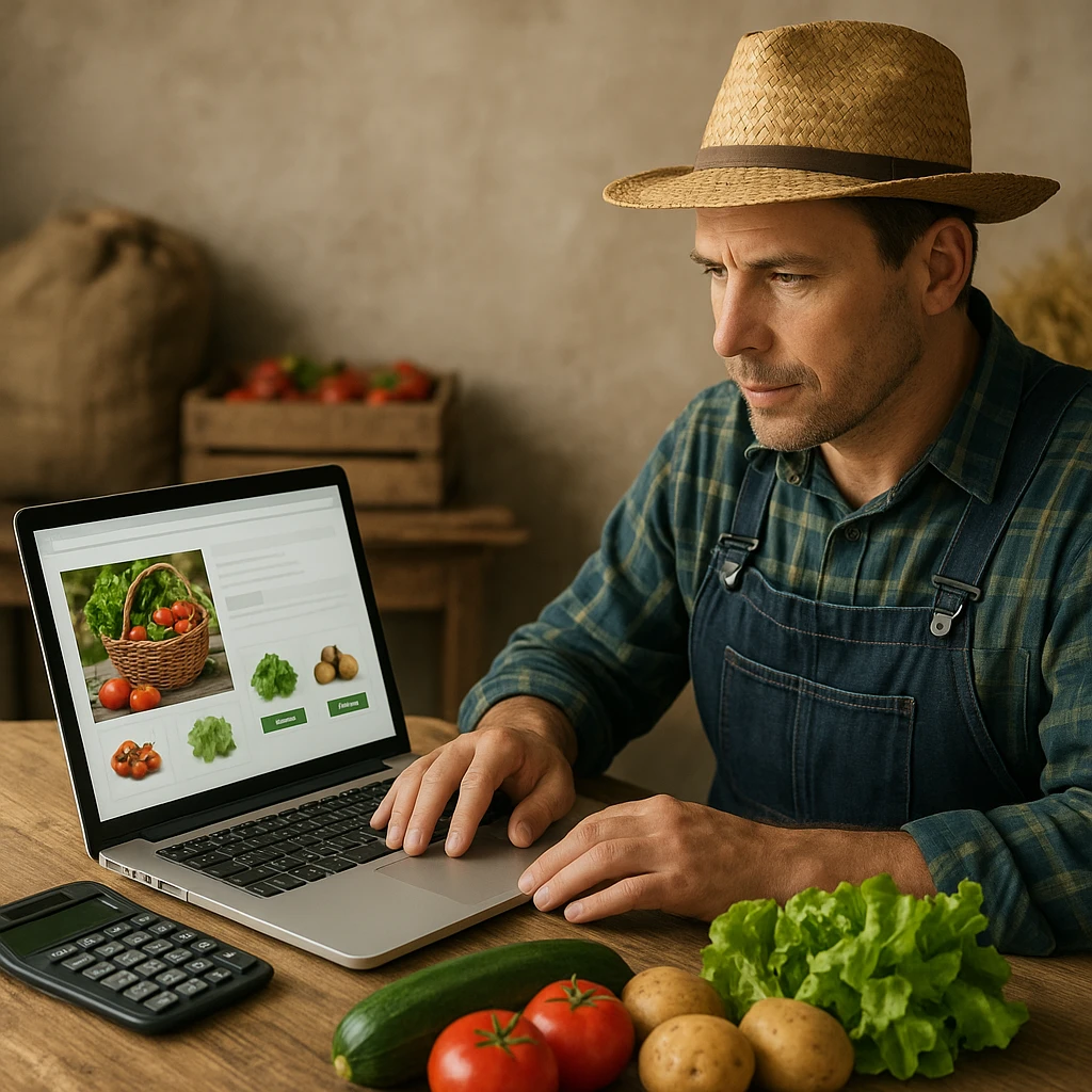 Podatek od sprzedaży bezpośredniej przez Internet – sklep rolnika online
