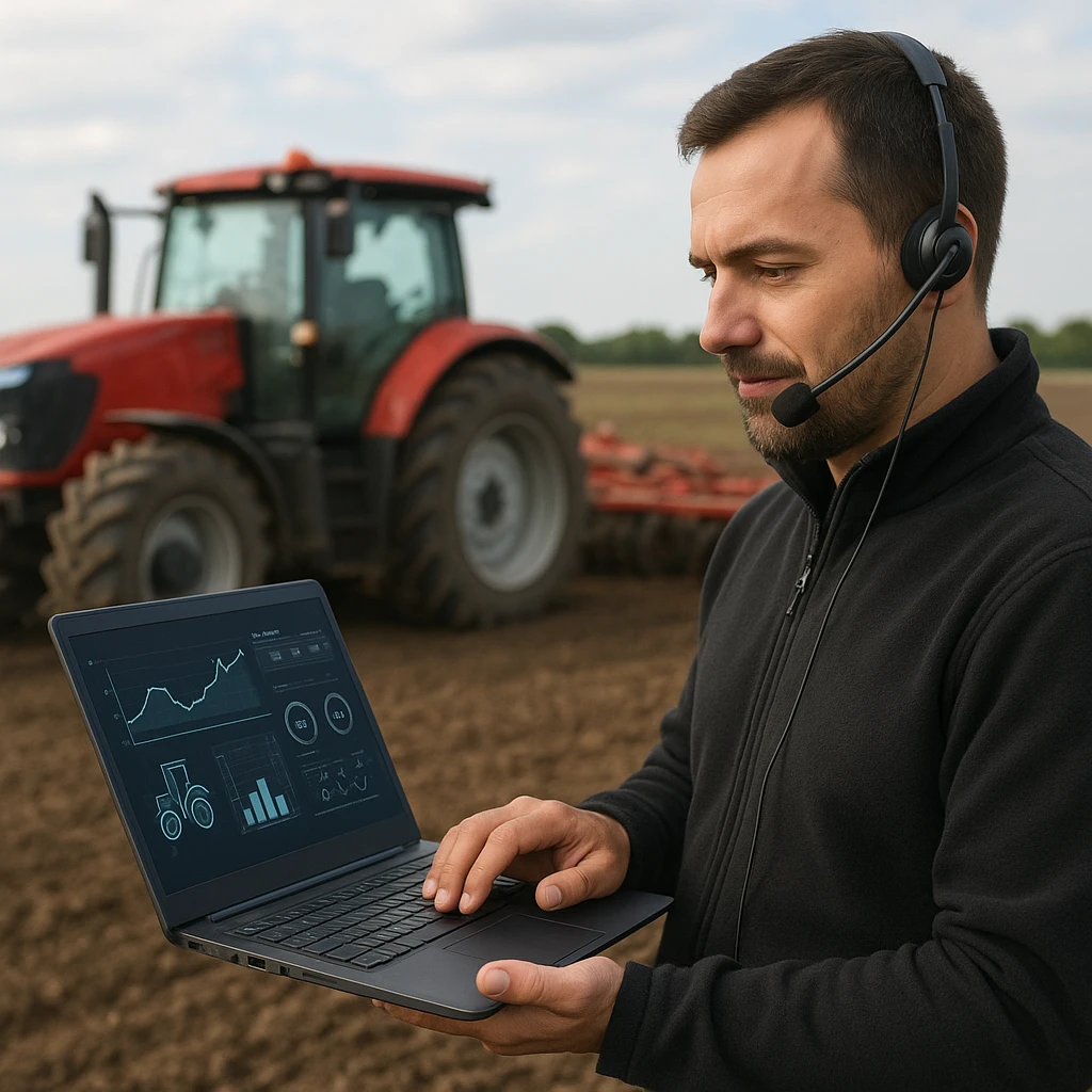 Zdalna diagnostyka maszyn rolniczych – serwis bez wyjazdu w pole