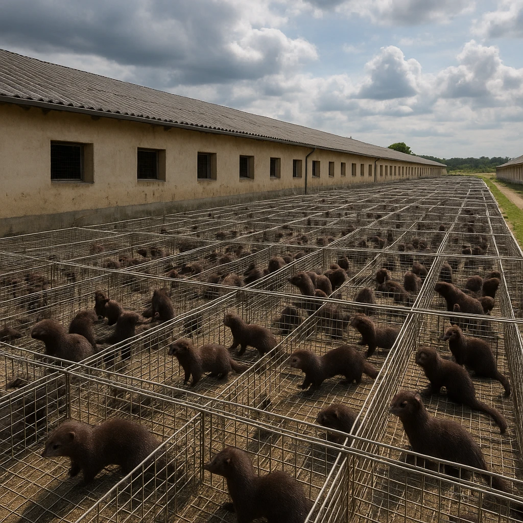 Największa ferma norek przed zakazem w Polsce