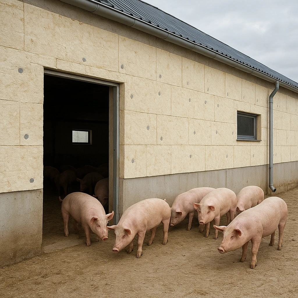 Izolacja termiczna budynków dla trzody chlewnej