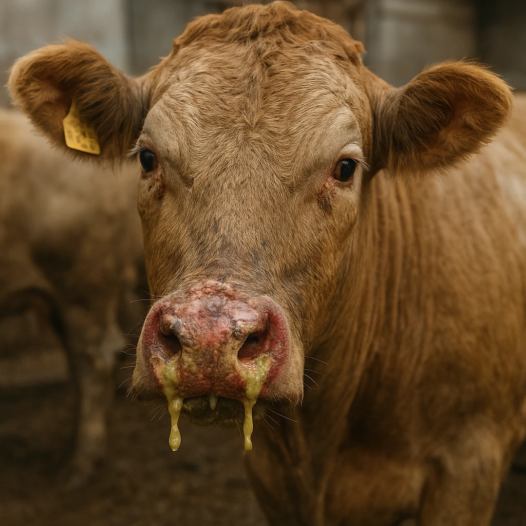 Zakaźne zapalenie nosa i tchawicy u bydła