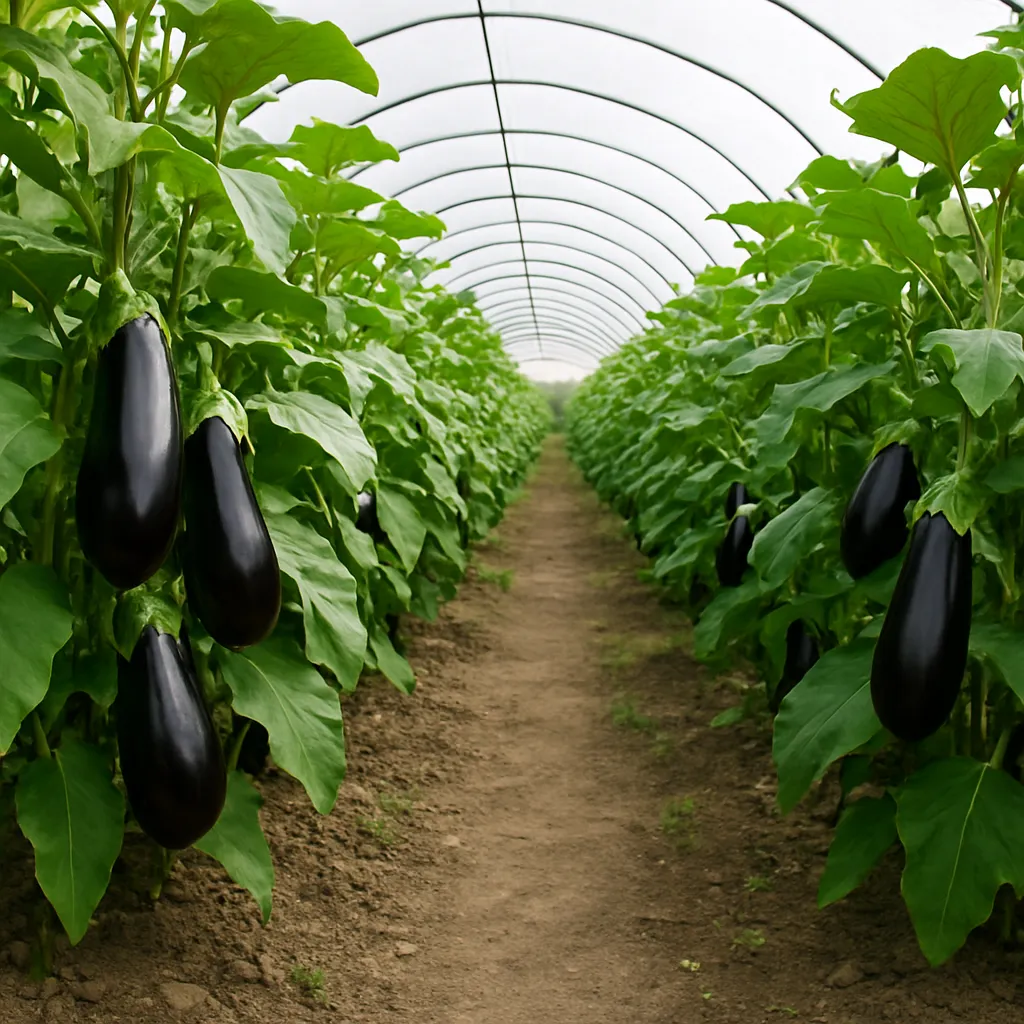 Uprawa bakłażanów w tunelach foliowych