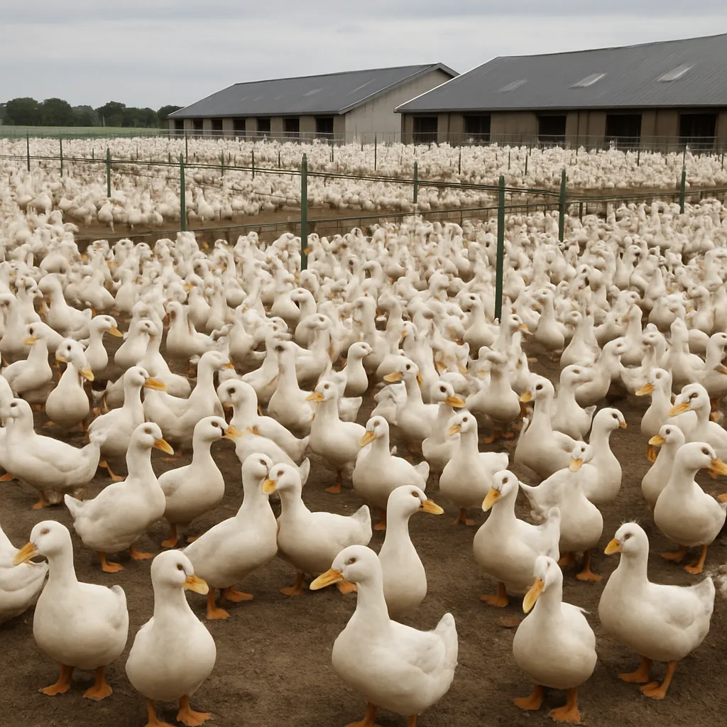 Największe hodowle kaczek w Europie
