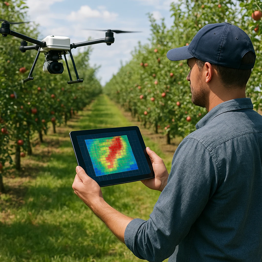 Technologie mapowania plonu w sadach