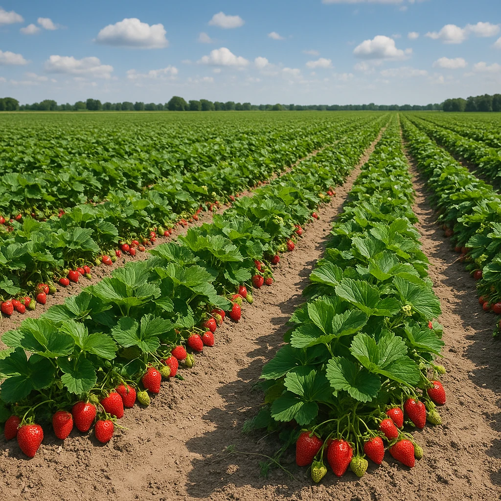 Największe plantacje truskawek w Polsce