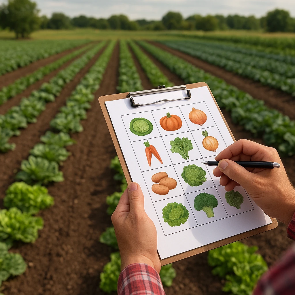 Planowanie płodozmianu w dużym gospodarstwie warzywnym