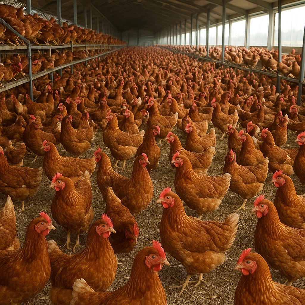 Rekordowa liczba kur niosek w jednym gospodarstwie