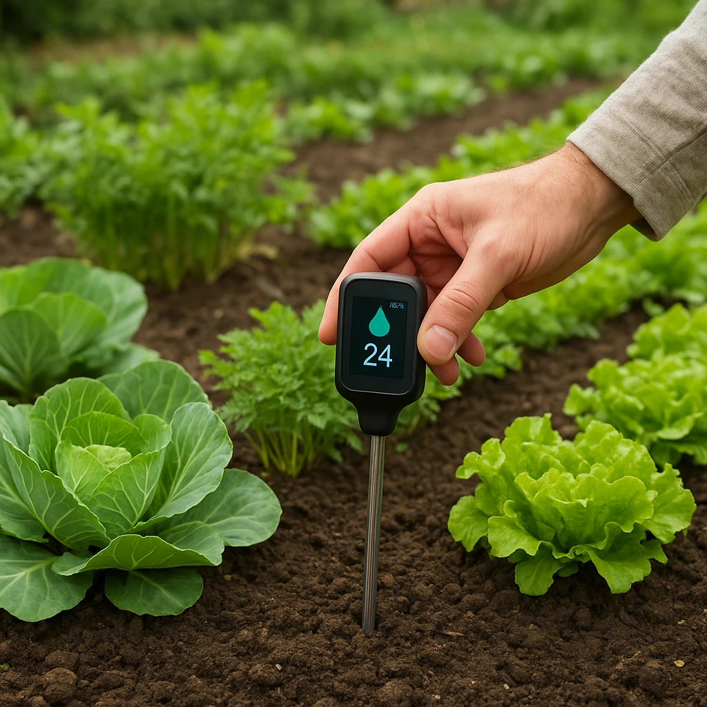 Zastosowanie czujników wilgotności gleby w produkcji warzyw