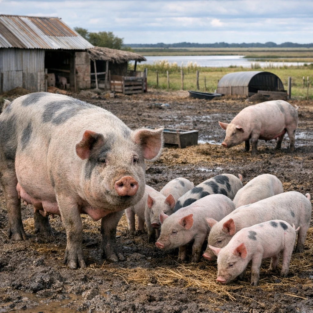 Pampa Rocha – Sus scrofa domesticus – trzoda chlewna
