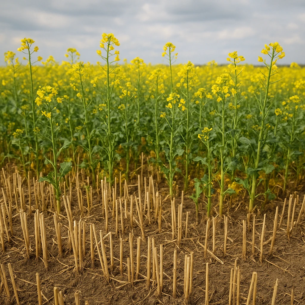Rzepak o krótkiej słomie – czy ogranicza straty przy zbiorze